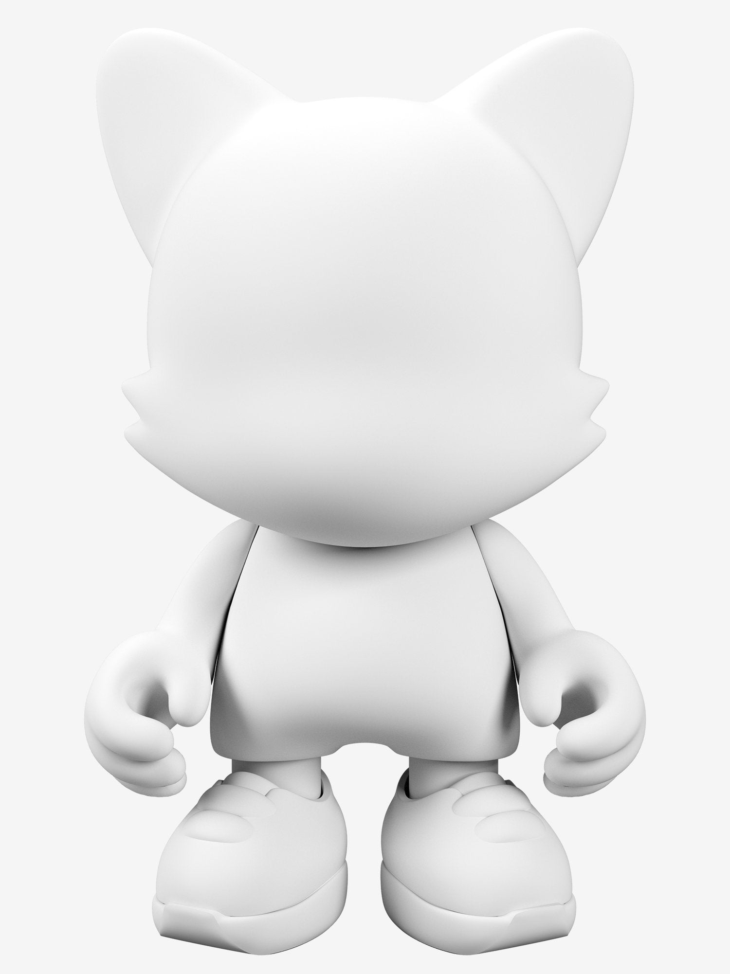 White DIY Blank 15-INCH UberJanky Toy by Superplastic