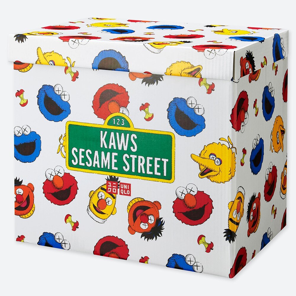 KAWS x Uniqlo x Sesame Street Elmo Tee US Sizing White  Novelship