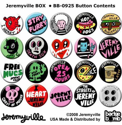 Streets of Jeremyville Buttons - Mindzai 