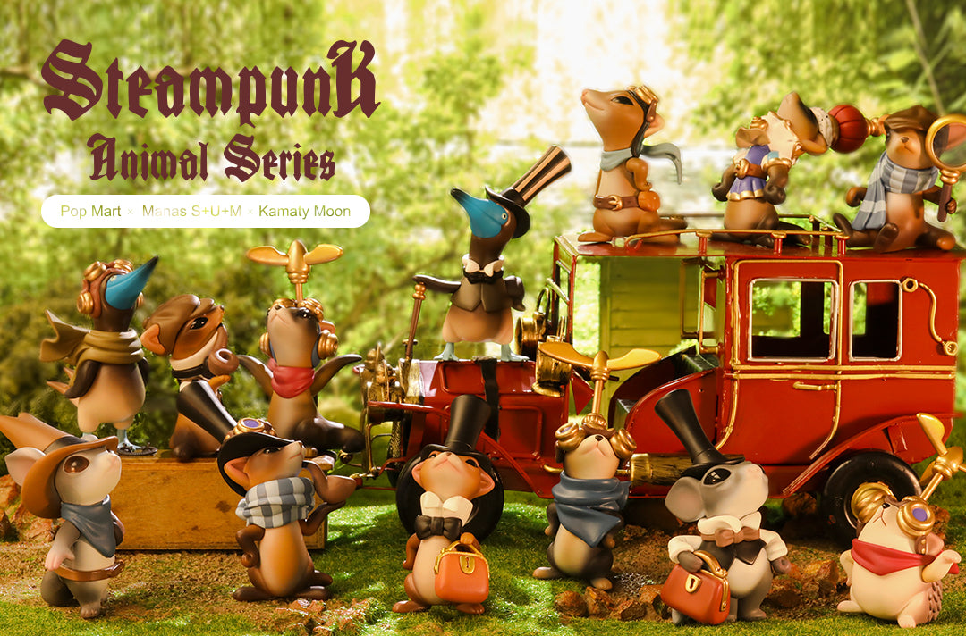 Steampunk Animal Blind Box Series by POP MART x Manas x Kamaty Moon