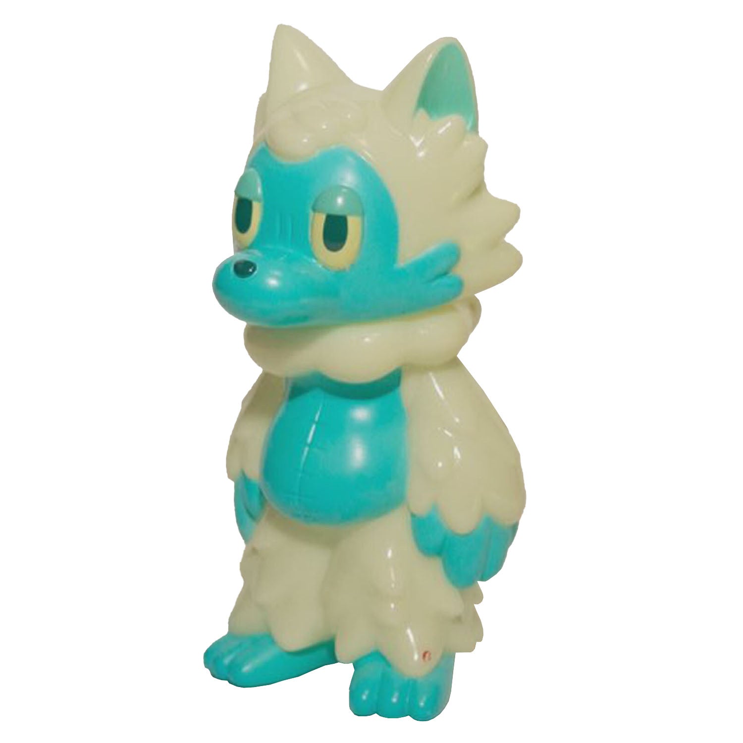 Wolf-Kun (Glow in the Dark) Sofubi Art Toy by Kiriko Arai