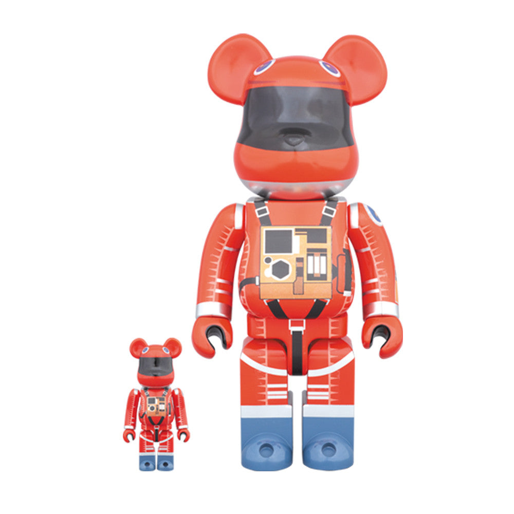 2001: A Space Odyssey Orange Spacesuit 100% + 400% Bearbrick Set - Pre-order - Mindzai  - 1