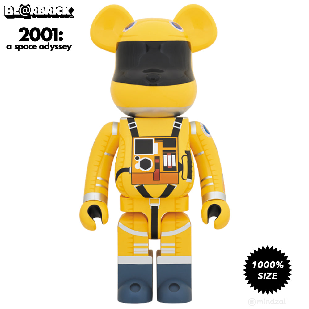 2001: A Space Odyssey Yellow Spacesuit 1000% Bearbrick - Mindzai