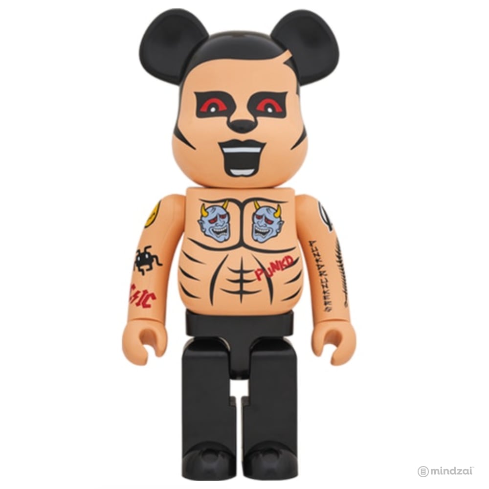 Aitsu 1000% Bearbrick by Punk Drunkers x Medicom Toy - Tattoo Version