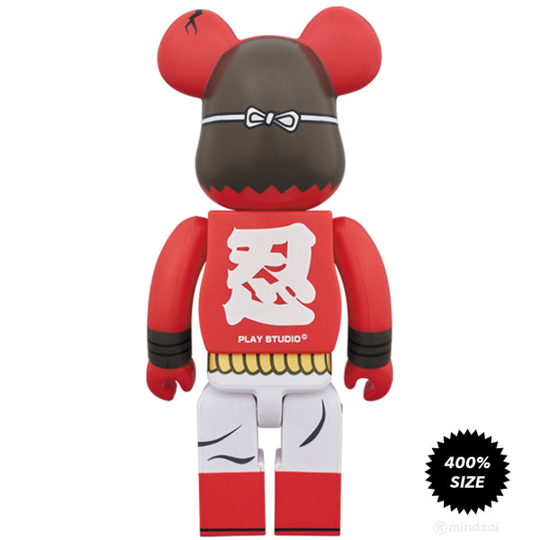 Akaoni Shinobu Red Demon 赤鬼忍 400% Bearbrick by Medicom Toy - Mindzai ...