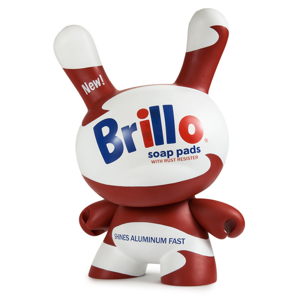 Andy Warhol White Brillo 8" Masterpiece Dunny by Kidrobot - Pre-order - Mindzai 