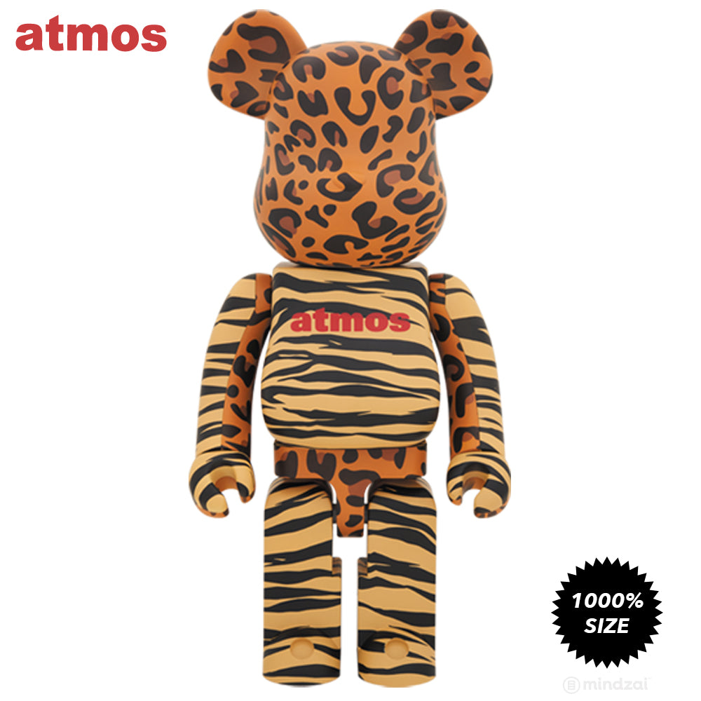 Atmos Animal 1000% Bearbrick by Atmos x Medicom Toy