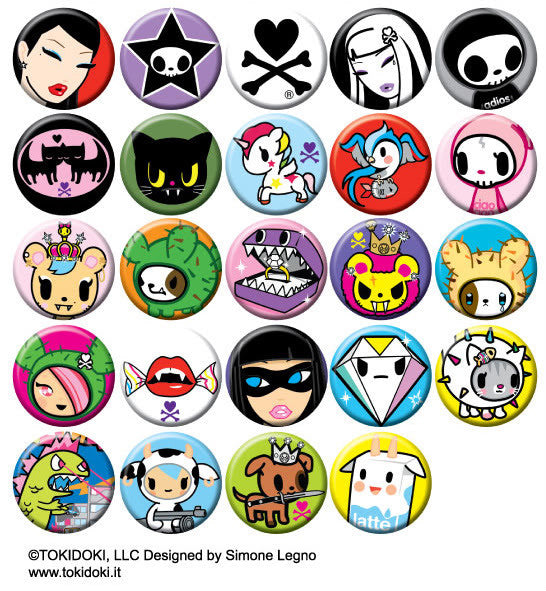 Tokidoki Buttons - Mindzai 