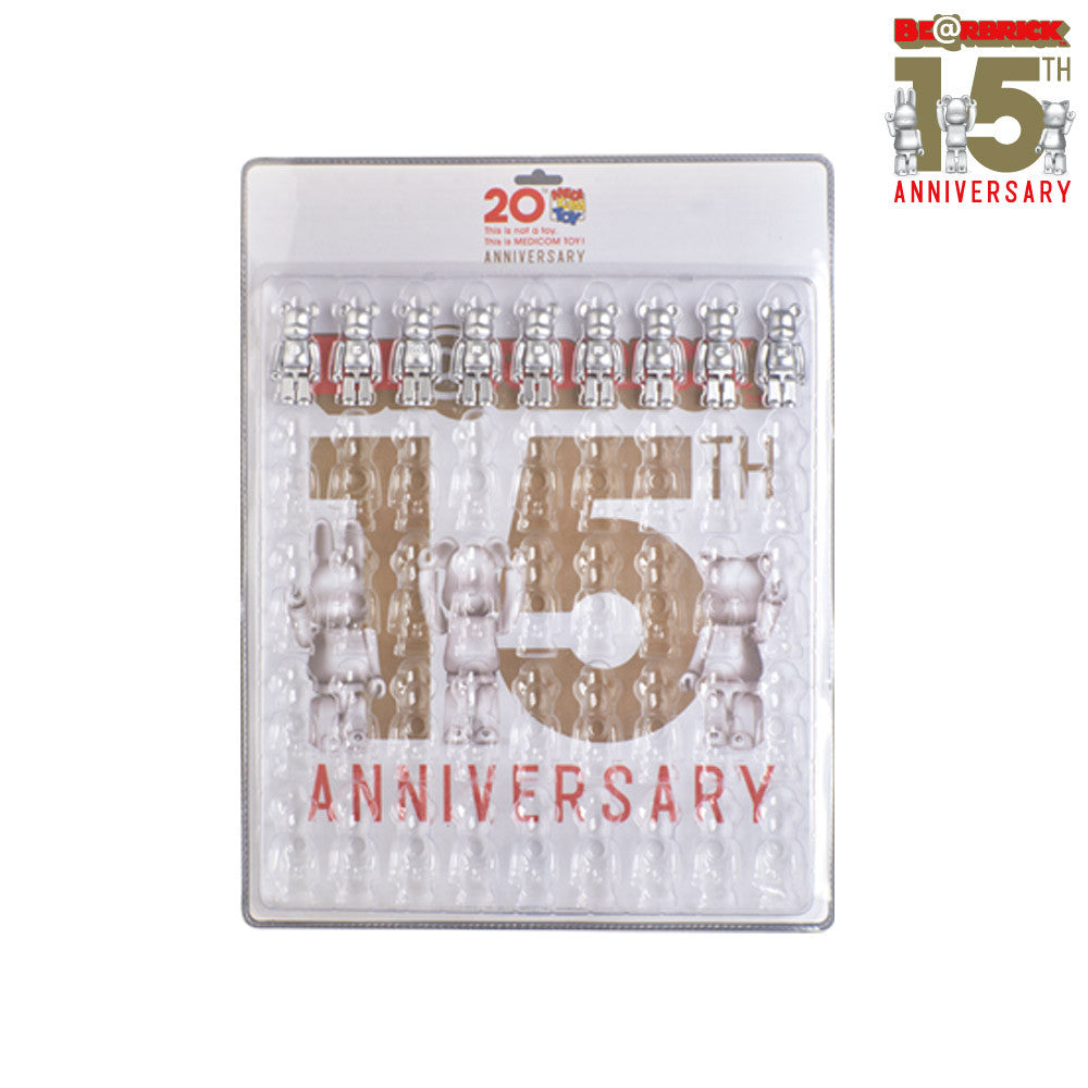 Bearbrick Display Blister Board with 9 Figure Set - 15th Anniversary - Mindzai 