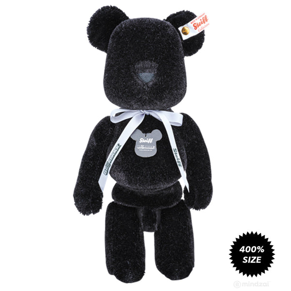 Bearbrick x Steiff Premium Teddy Bear Plush Toy - Black Edition ...