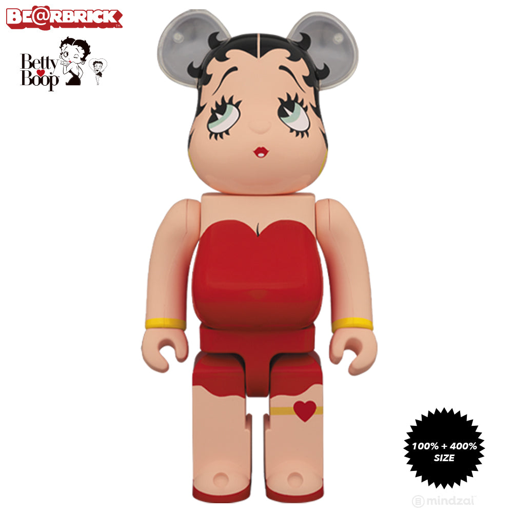 Betty Boop 100% + 400% Bearbrick Set by Medicom Toy - Mindzai Toy Shop