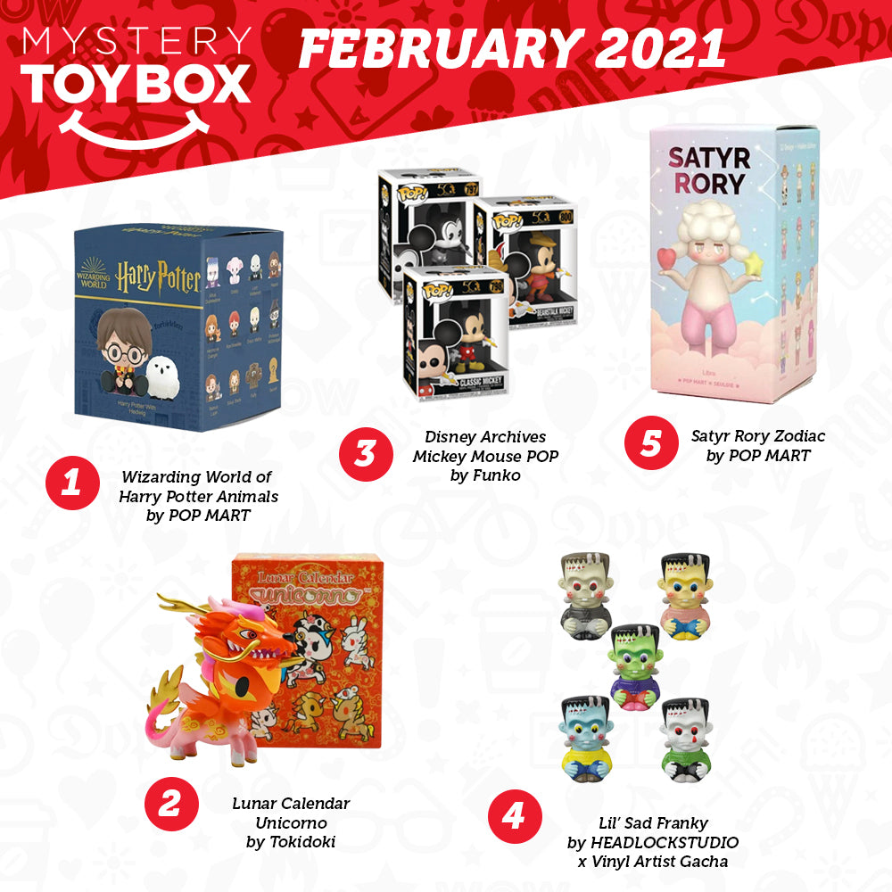 Toy monthly shop subscription boxes