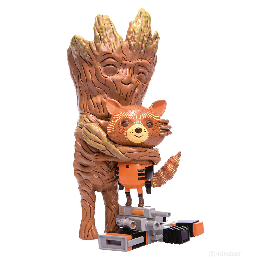 Rocket Racoon and Groot Treehugger 9-Inch Toy Figure by Mondo