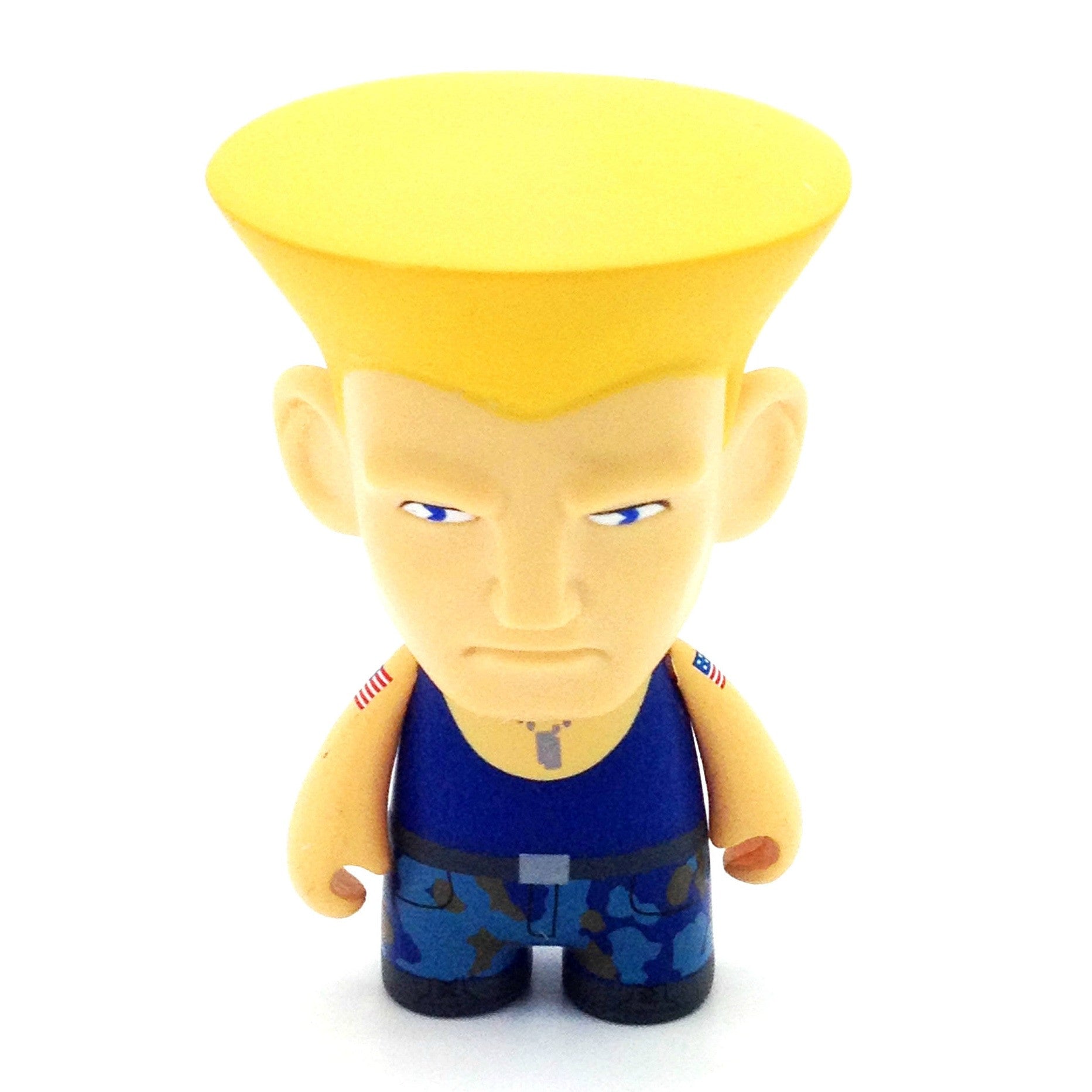 Street Fighter x Kidrobot Minifigures Series 1 - Guile (Blue) - Mindzai  - 1