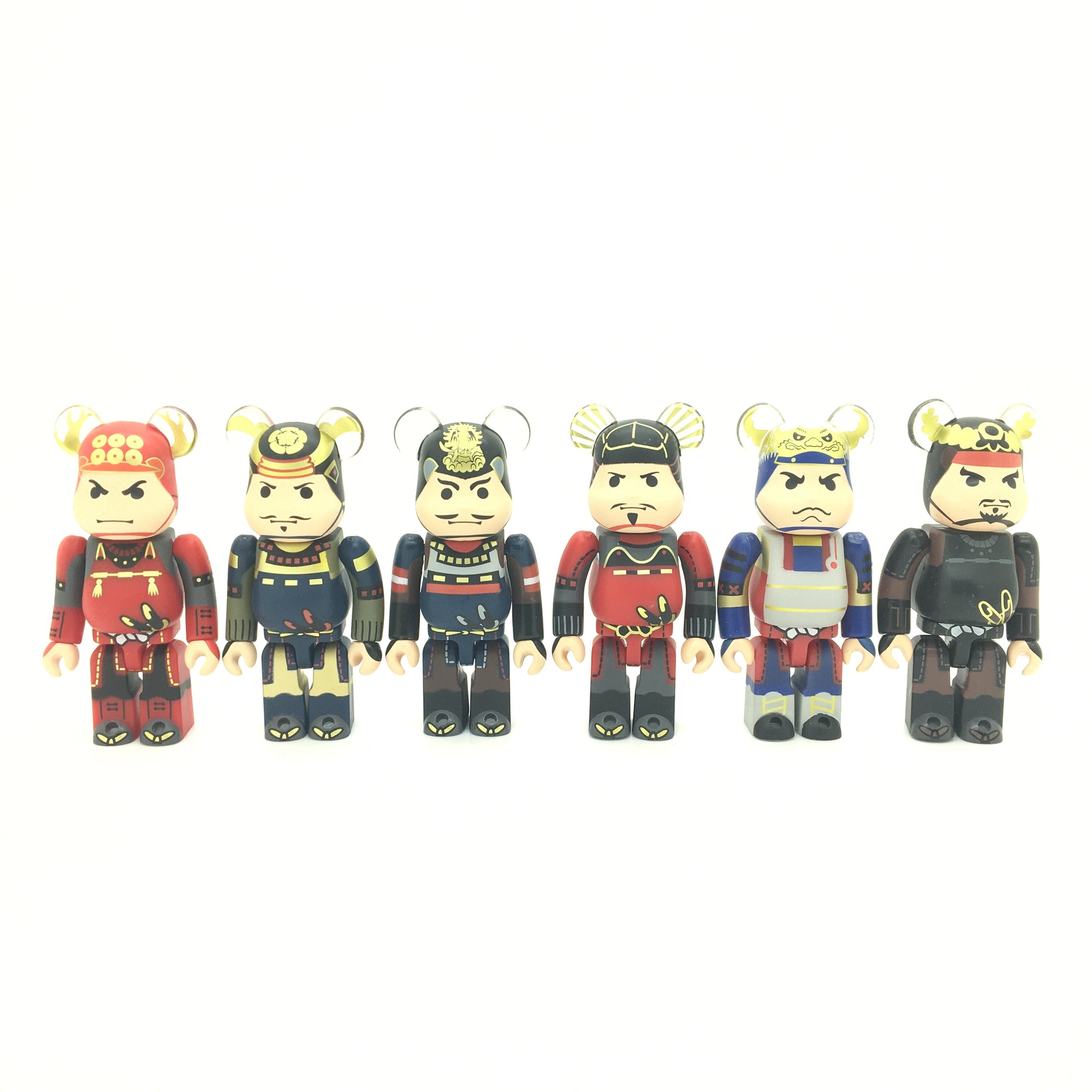 Sengoku Warlords 6-Piece 100% Bearbrick Set