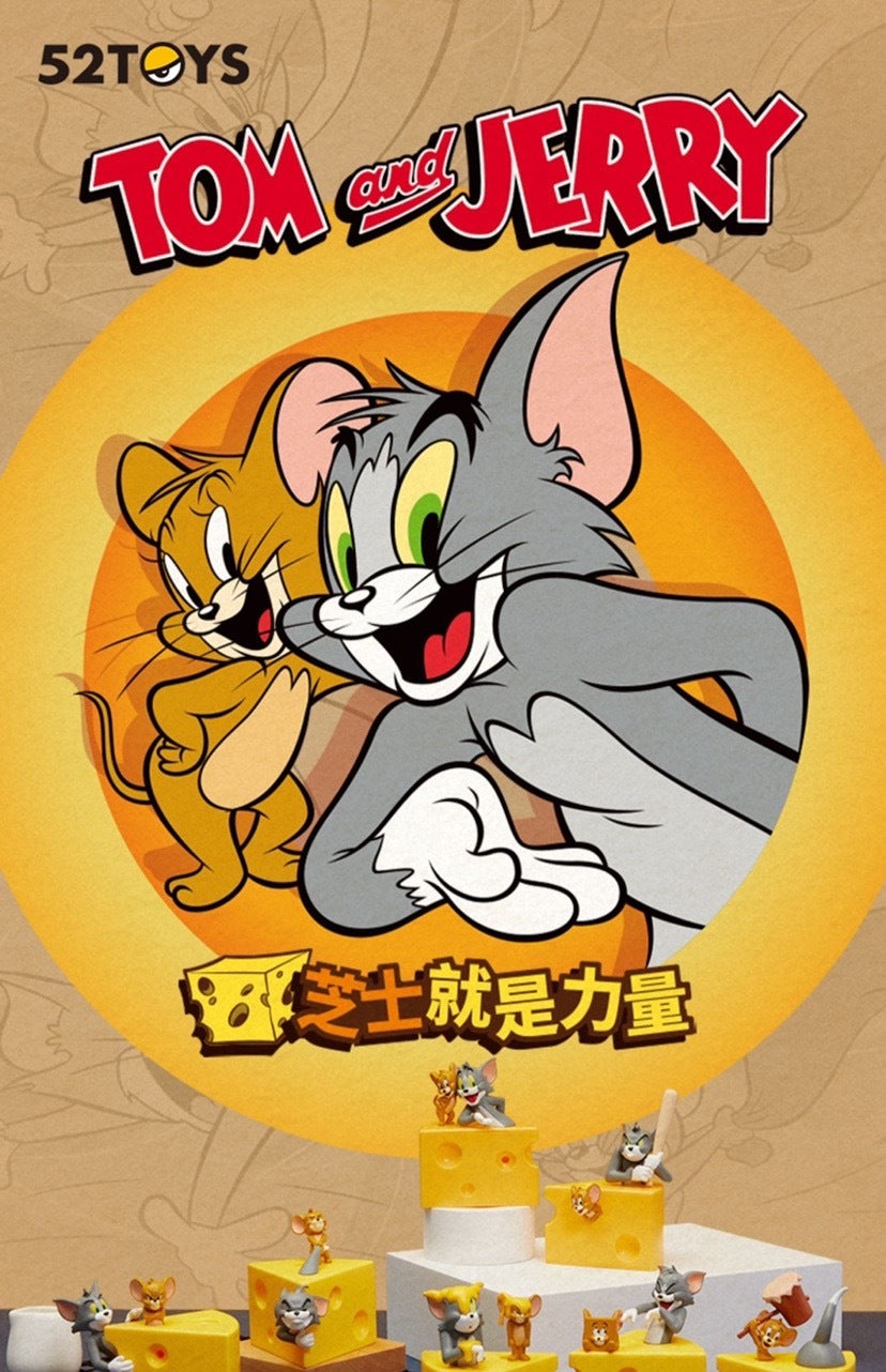 Tom and Jerry Cheese is Power Blind Box Series by 52Toys