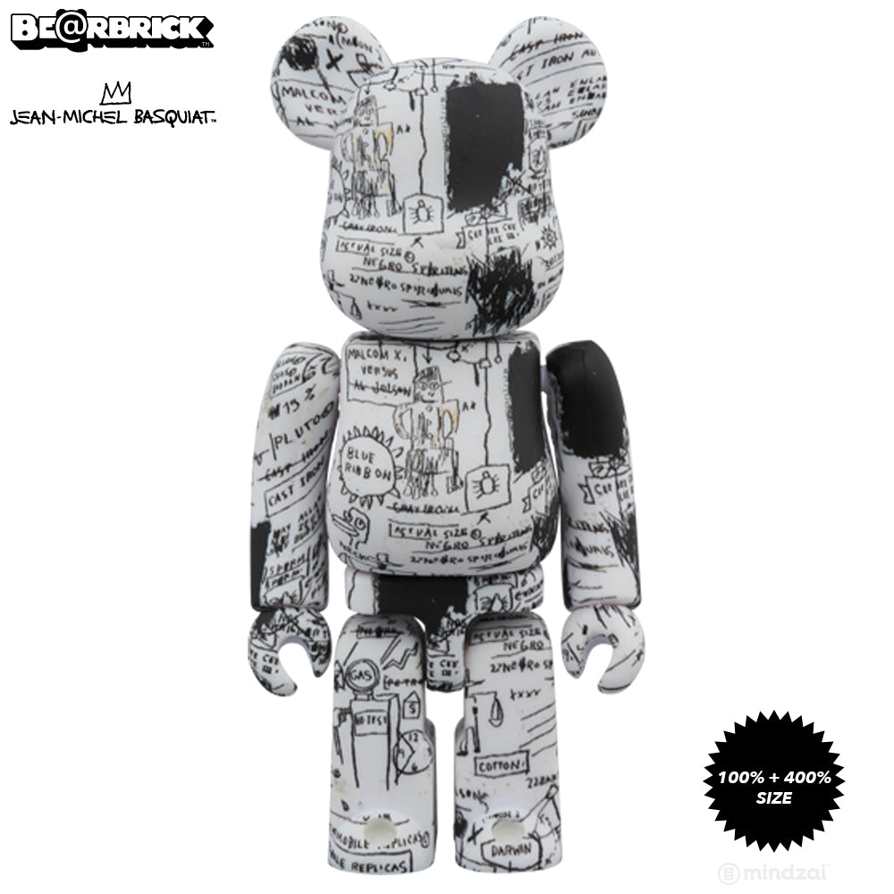 Jean-Michel Basquiat #3 Bearbrick 100% + 400% Set by Medicom Toy