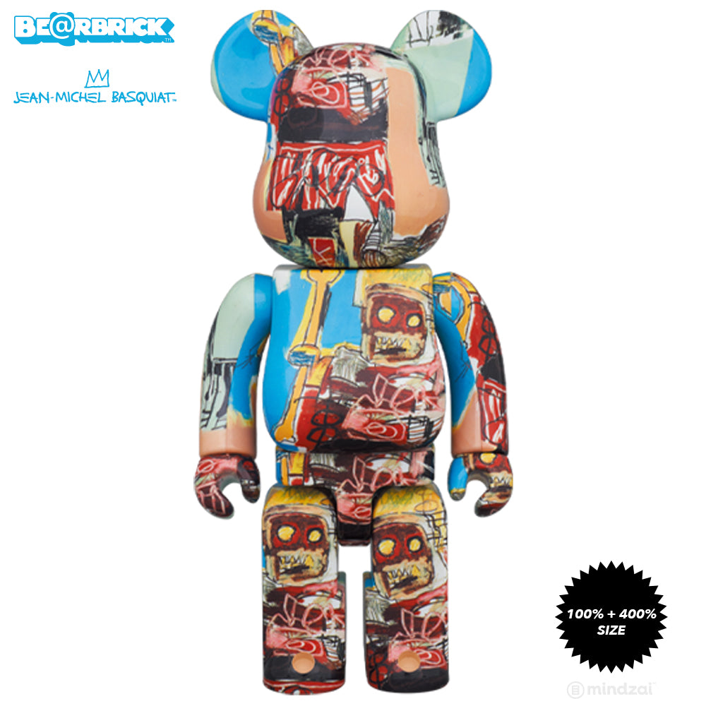 Jean-Michel Basquiat #6 100% + 400% Bearbrick Set by Medicom Toy