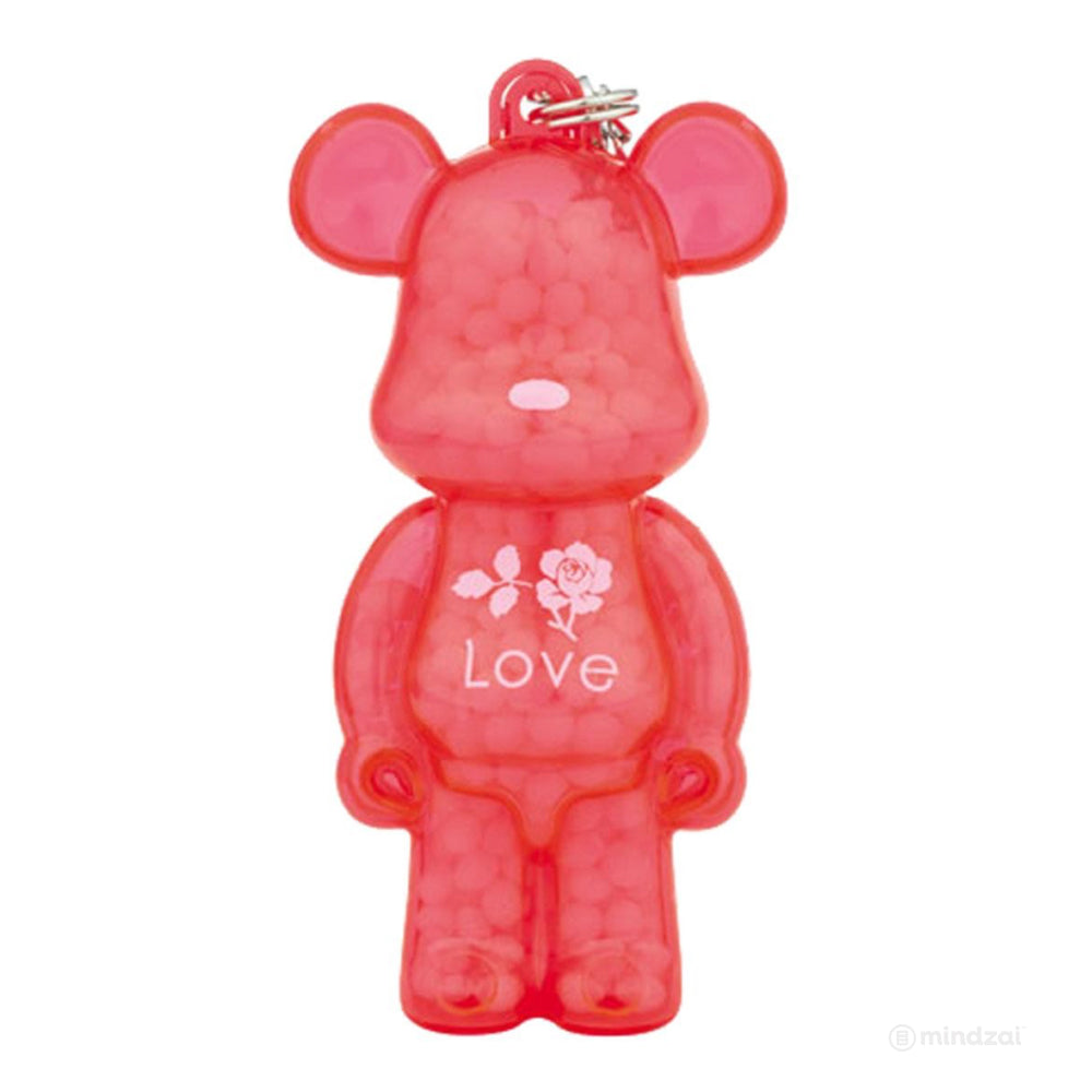 Bearbrick Kumaroma Air Freshner Keychain Figure - Love (Rose)