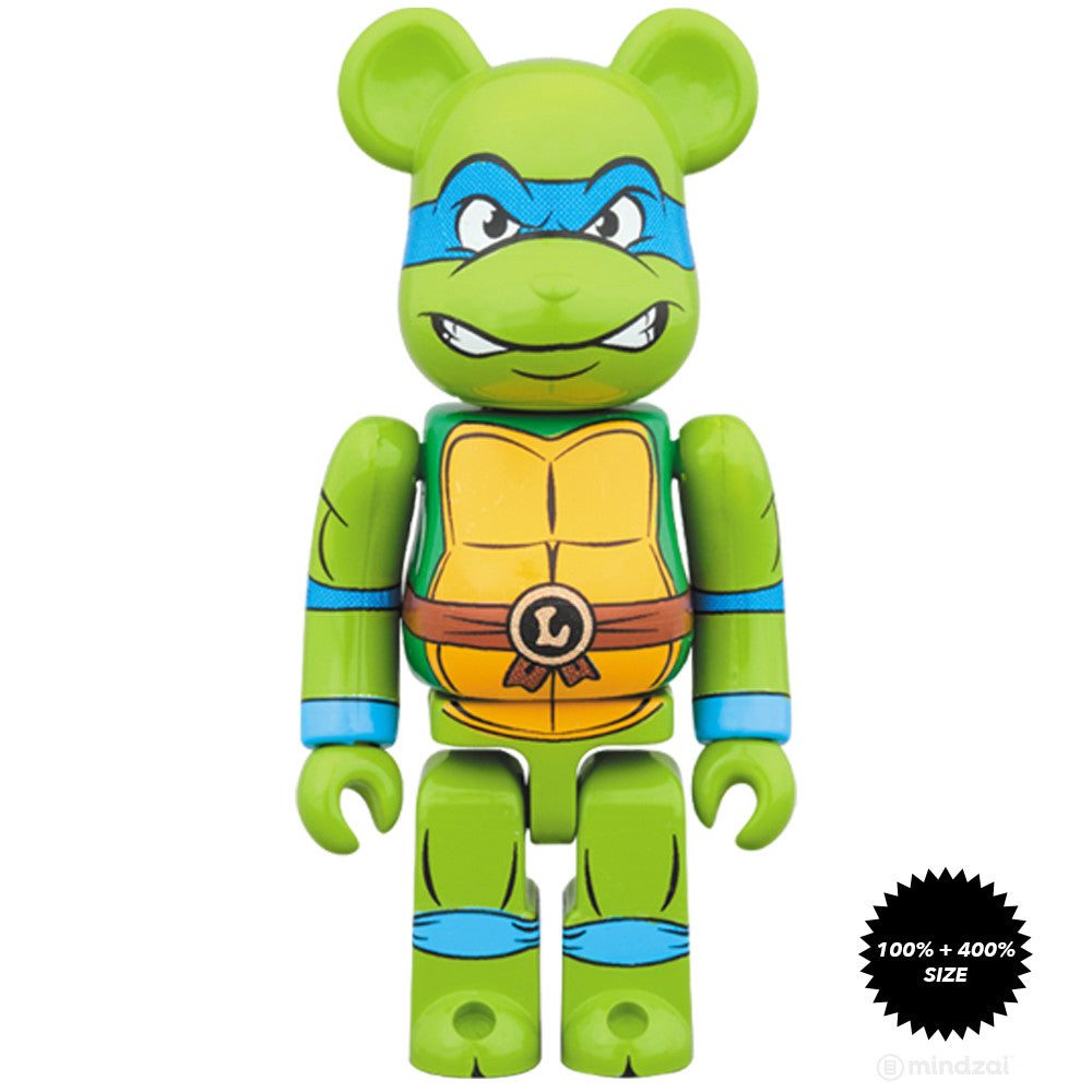 Leonardo TMNT 100% and 400% Bearbrick Set - Mindzai Toy Shop