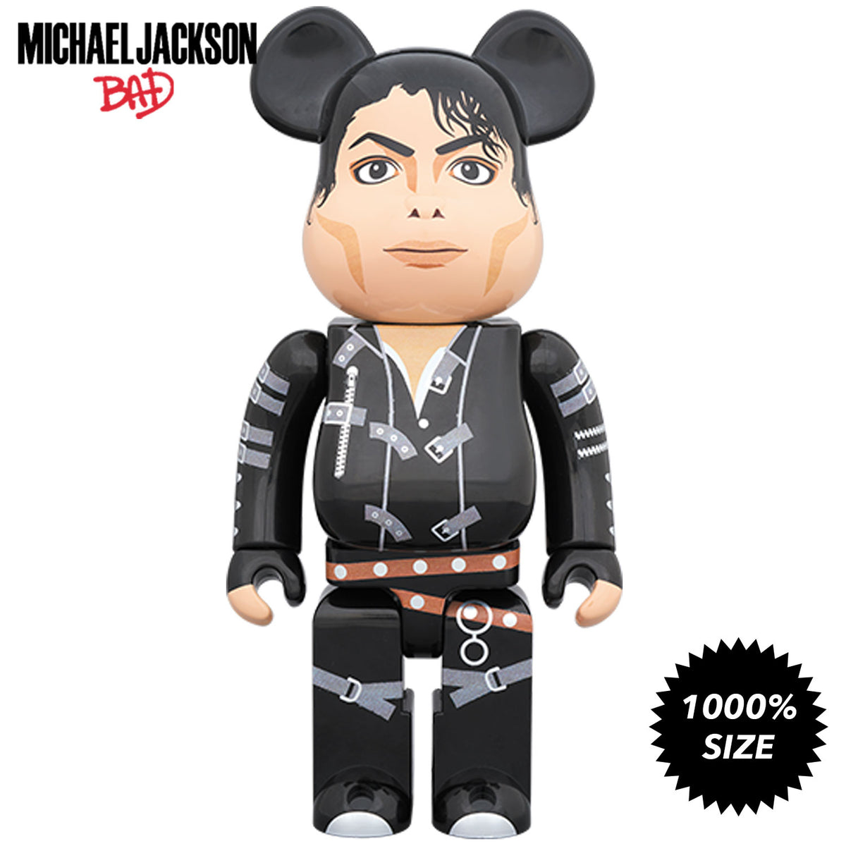 Michael Jackson BAD 1000% Bearbrick by Medicom Toy