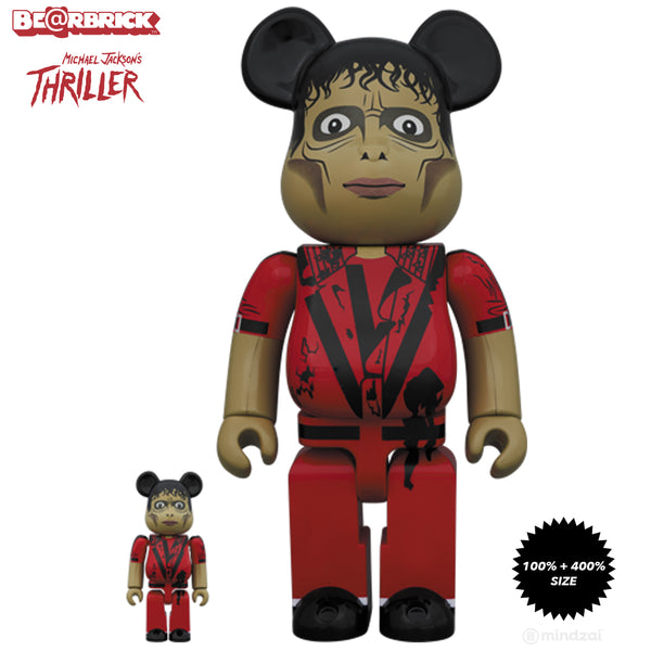 Michael Jackson Thriller Zombie 100% + 400% Bearbrick Set by