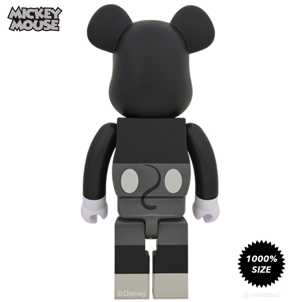 Disney Black u0026 White Mickey Mouse 1000% Bearbrick by Medicom Toy