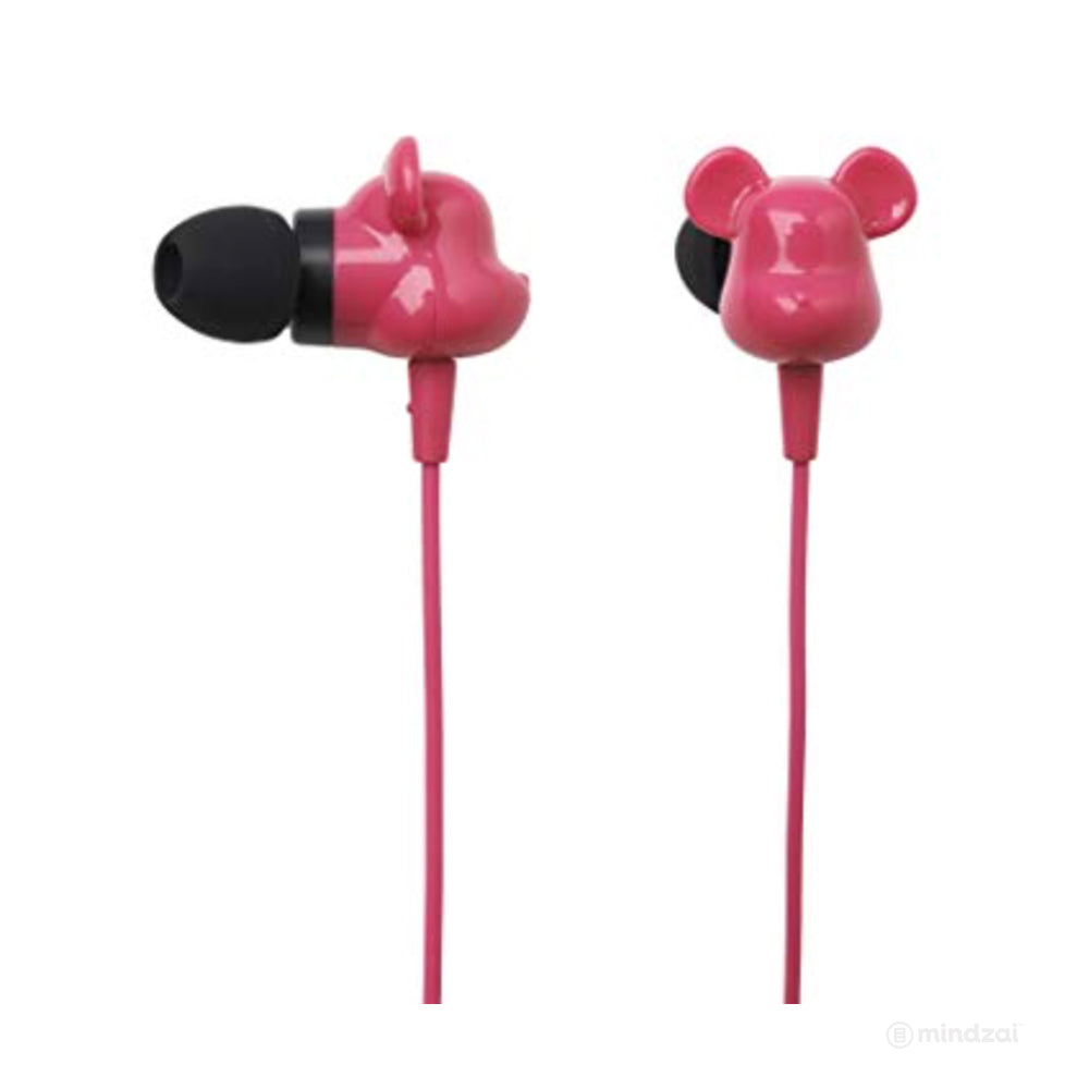 Radius x Bearbrick inner ear earphones - Pink