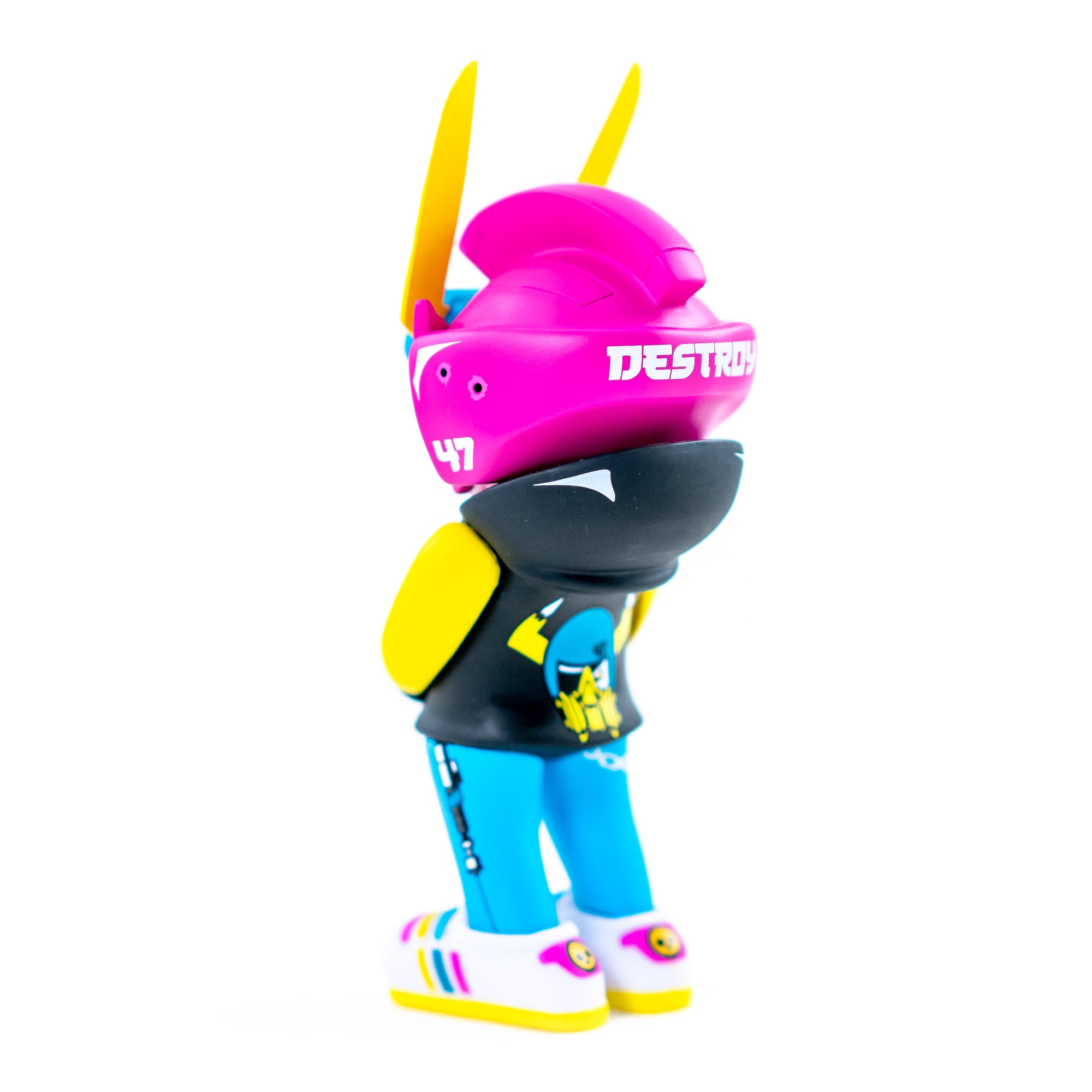 Pirateq-47 Neo-Tokyo Pink TEQ 63 Toy Figure by Quiccs x SergAndDestroy