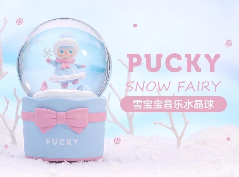 Pucky Snow Fairy Musical Crystal Ball by POP MART x PUCKY