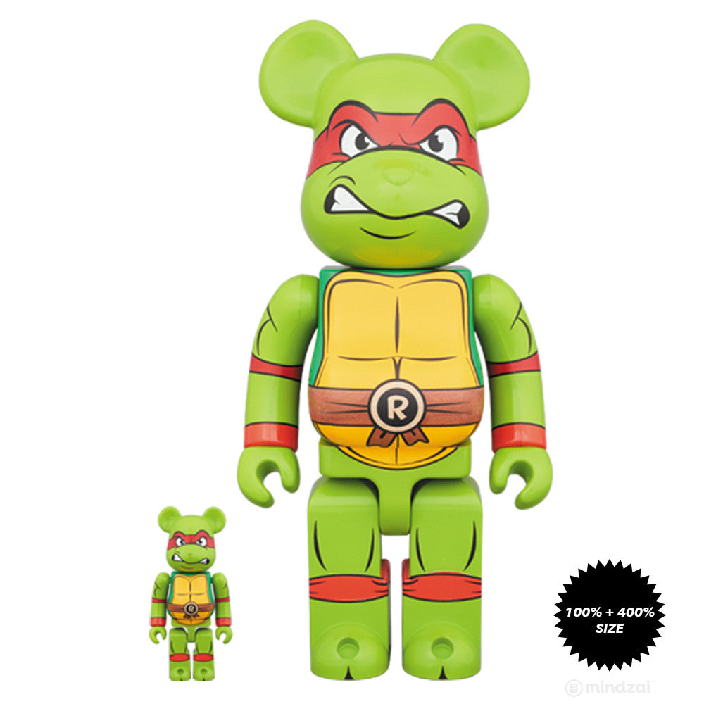 Raphael TMNT 100% and 400% Bearbrick Set