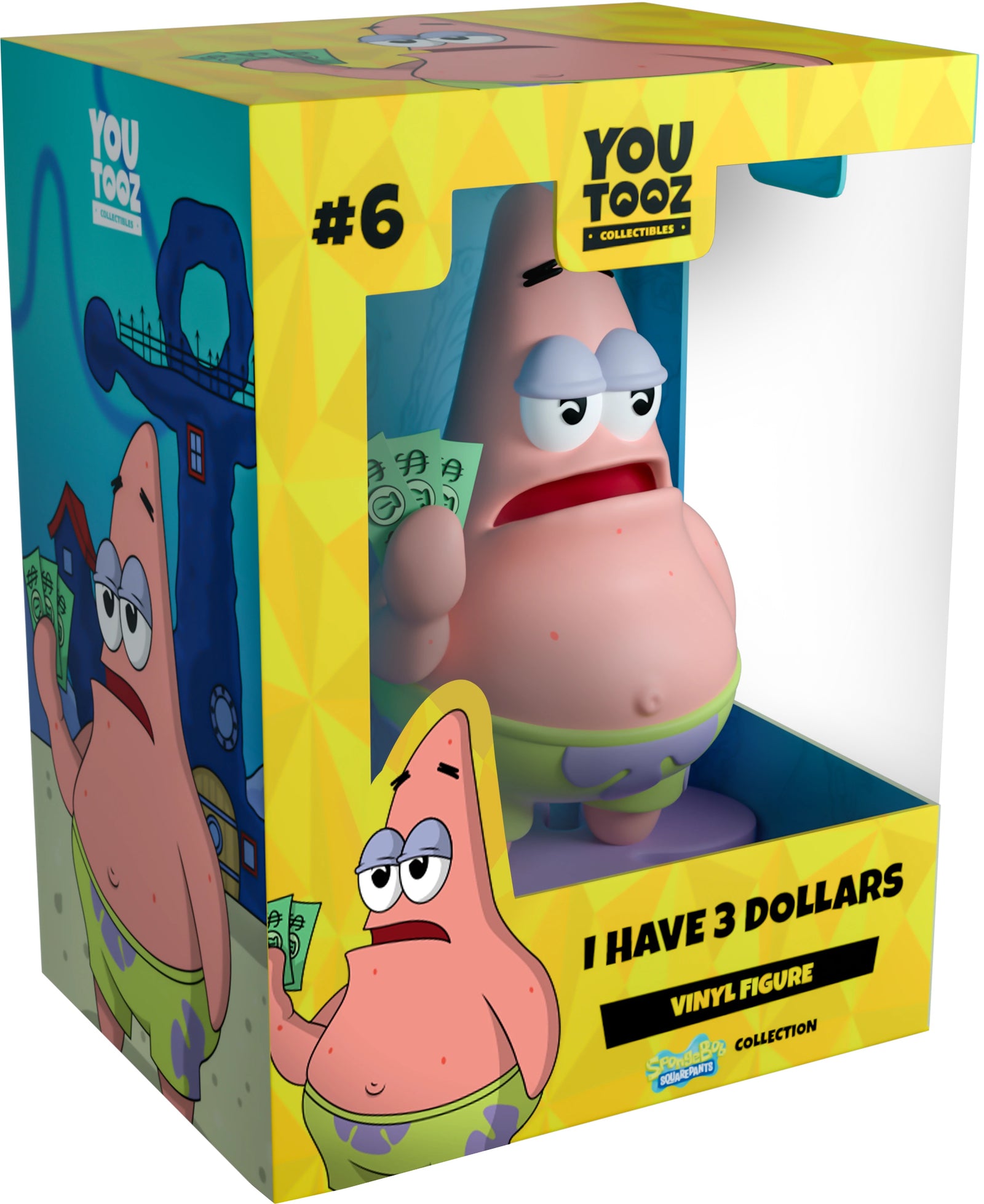 Spongebob Squarepants: I Have 3 Dollars Toy Figure by Youtooz Collectibles