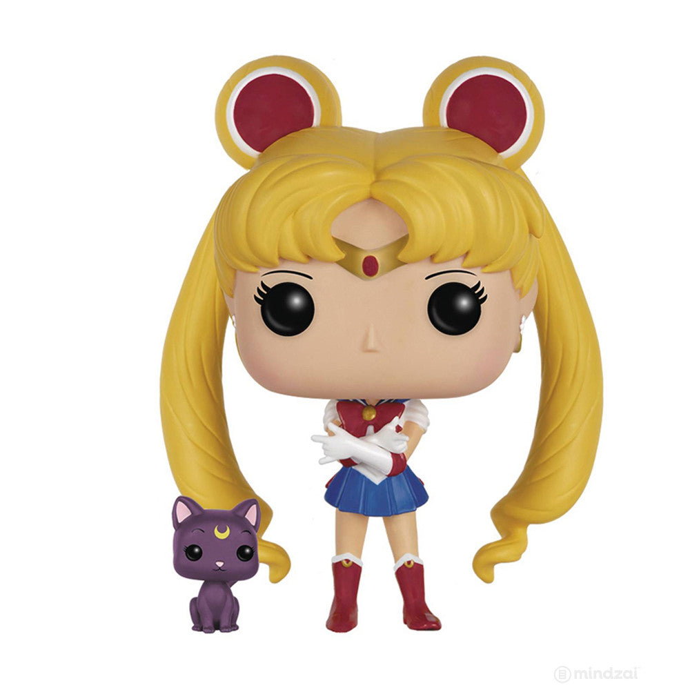 Sailor Moon and Luna Pop Vinyl Figure by Funko - Mindzai  - 1