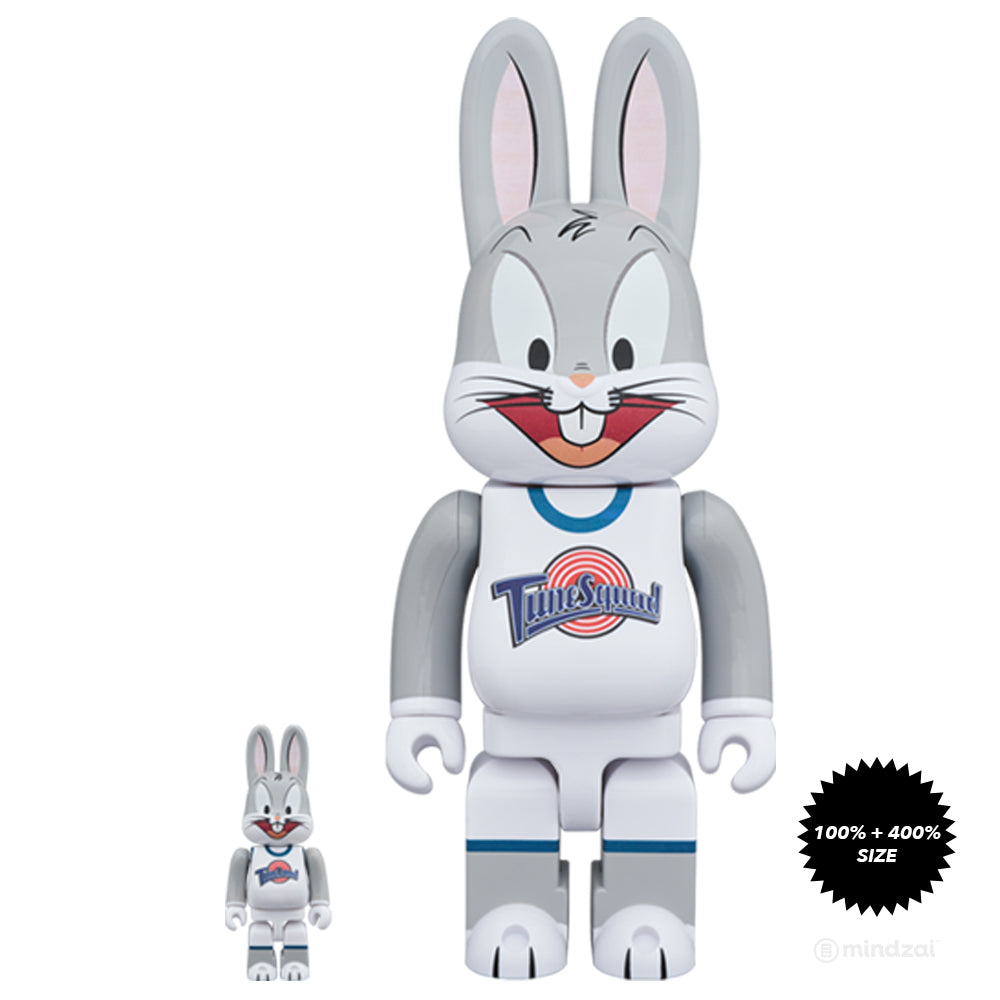 Space Jam Bugs Bunny 100% and 400% Rabbrick Set by Medicom Toy