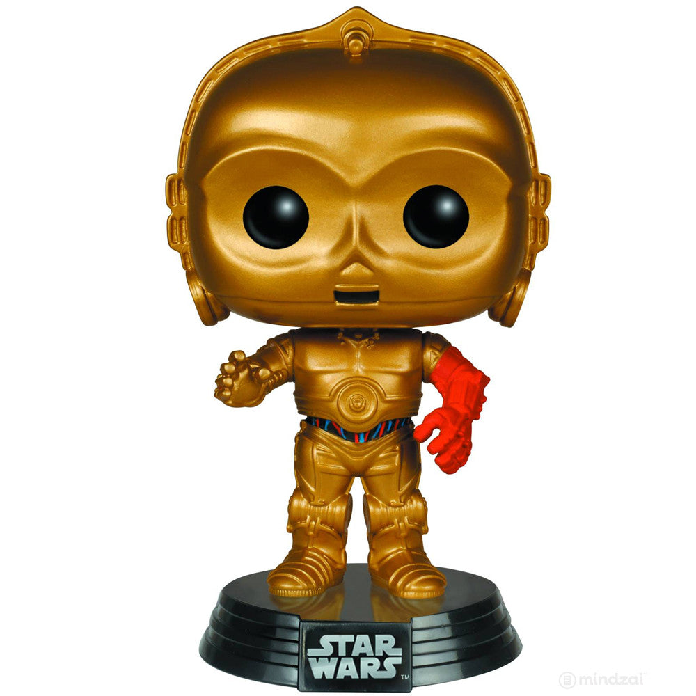 C-3PO Pop Star Wars The Force Awakens Vinyl Bobblehead Figure by Funko - Mindzai 