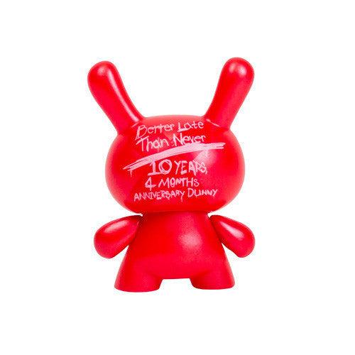 10th Anniversary 3" Dunny - Red - Mindzai  - 3