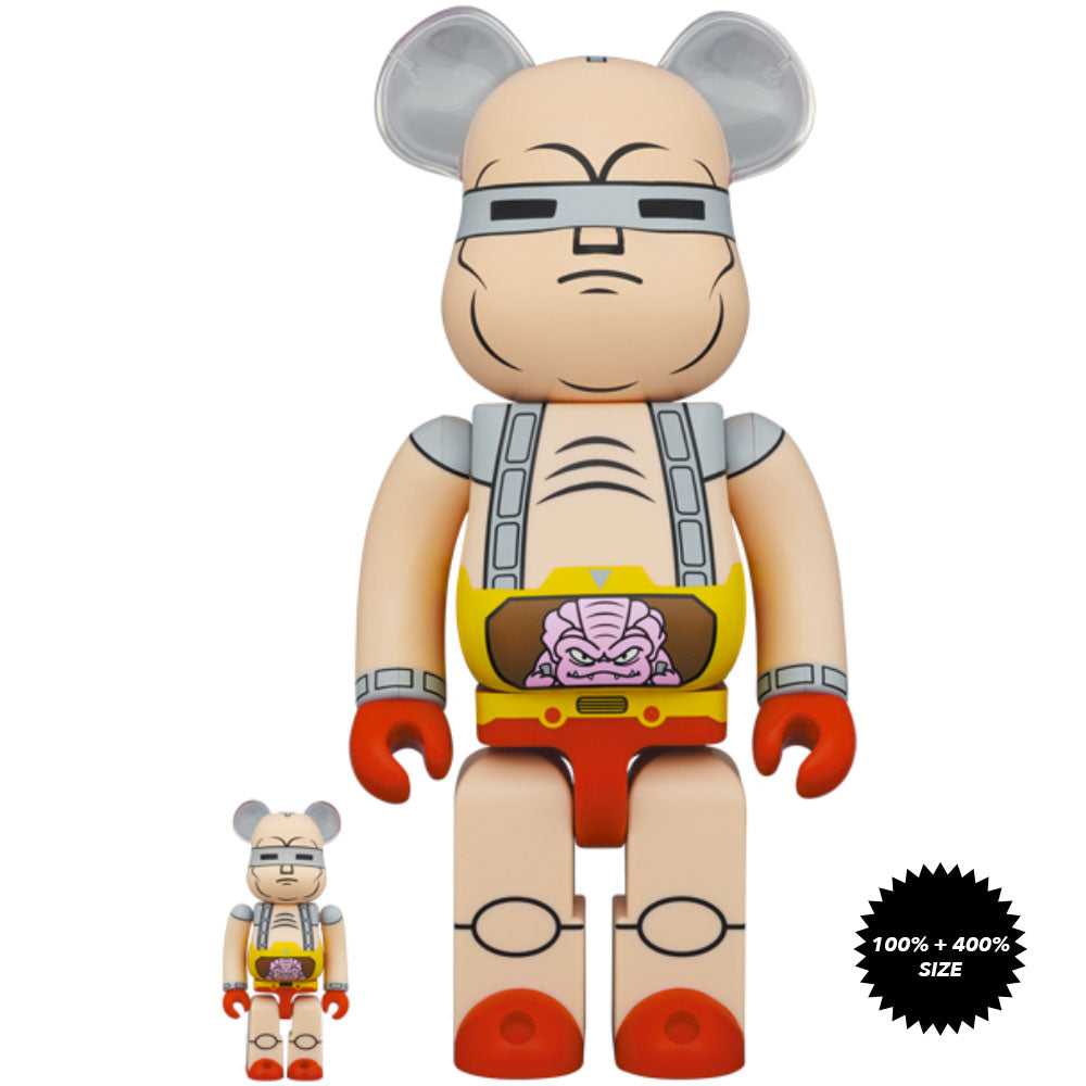 TMNT: Krang Robot 100% + 400% Bearbrick Set by Medicom Toy