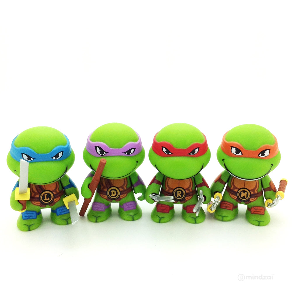 TMNT x Kidrobot Mini Series - Leonardo, Donatello, Raphael, Michelangelo (Set of 4)