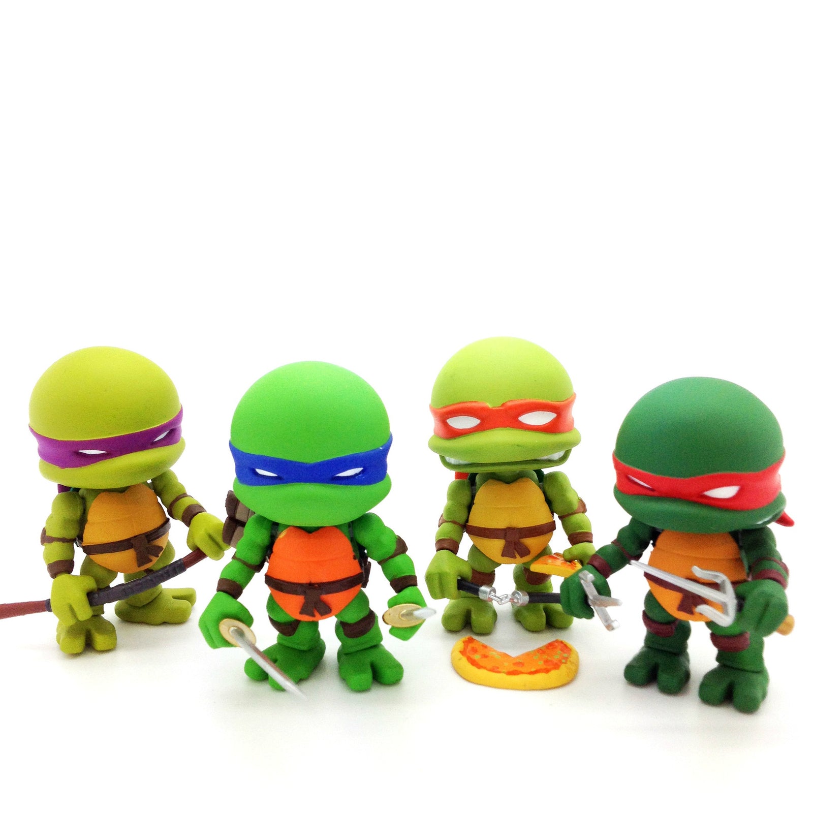 TMNT x Loyal Subjects Teenage Mutant Ninja Turtles Action Vinyls - Set of 4 - Mindzai  - 1