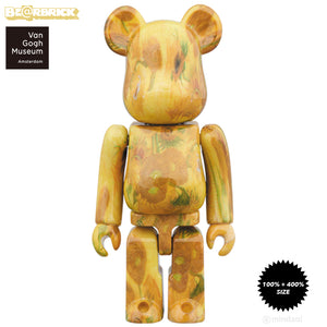 Sunflowers 100% + 400% Bearbrick Vincent Van Gogh Museum Medicom