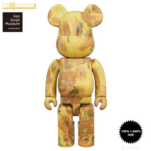 Sunflowers 100% + 400% Bearbrick Vincent Van Gogh Museum Medicom