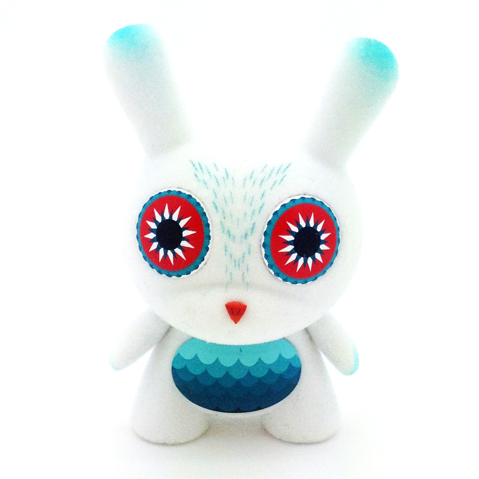 Side Show Dunny Series - Flocked White Owl (Nathan Jurevicius) - Mindzai  - 1