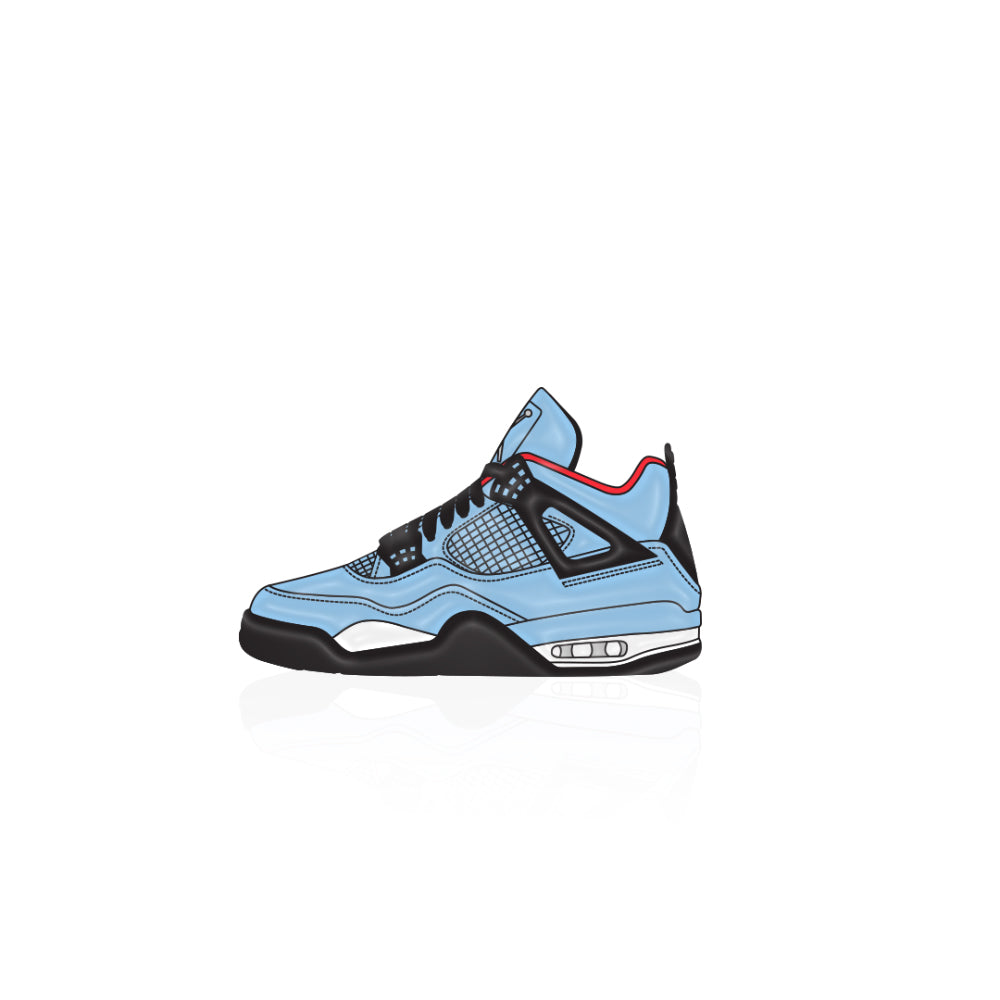 Jordan 4 x Travis Scott Soft Enamel Pin by Shoobox - Mindzai Toy Shop