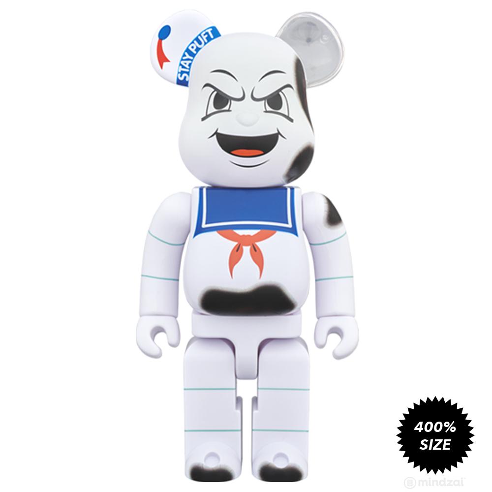 Angry Face Stay Puft Marshmallow Man 400% Bearbrick by Medicom Toy