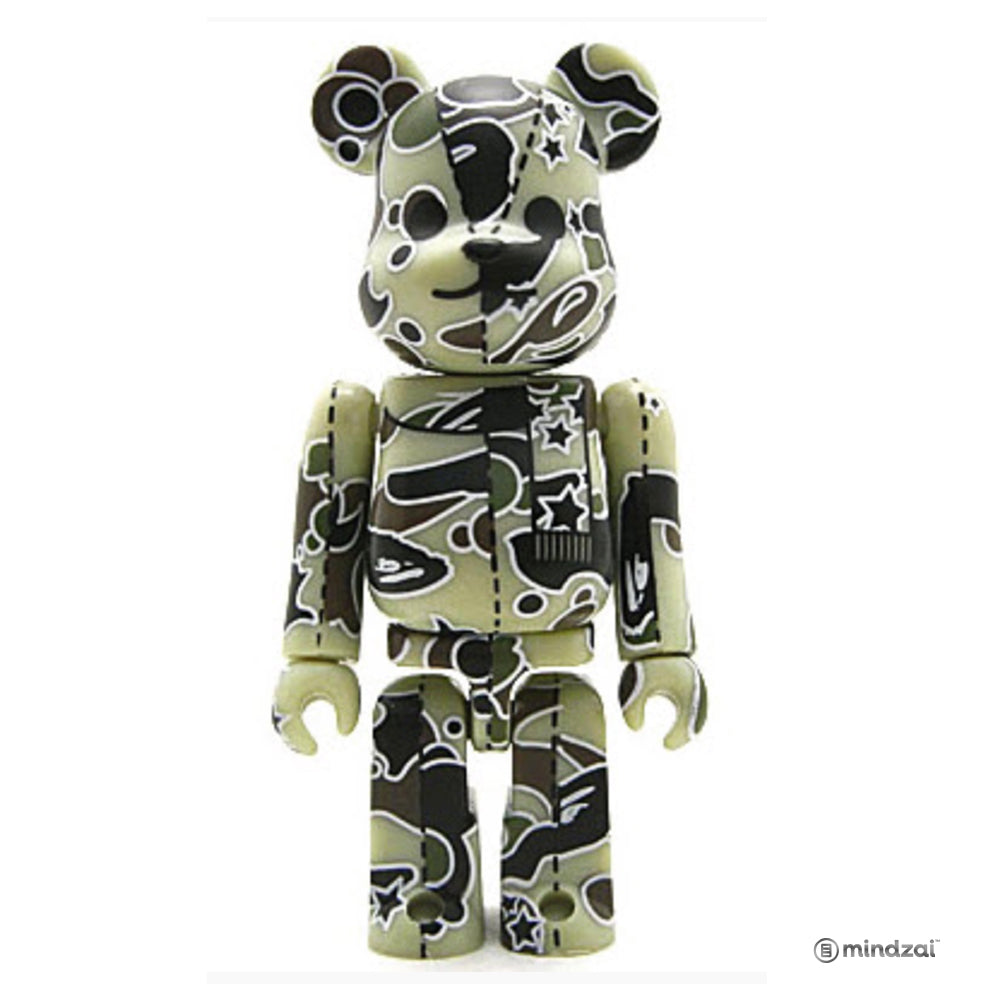 BAPE Play Series 2 Bearbrick - Bape Camo Light Green 100% Size