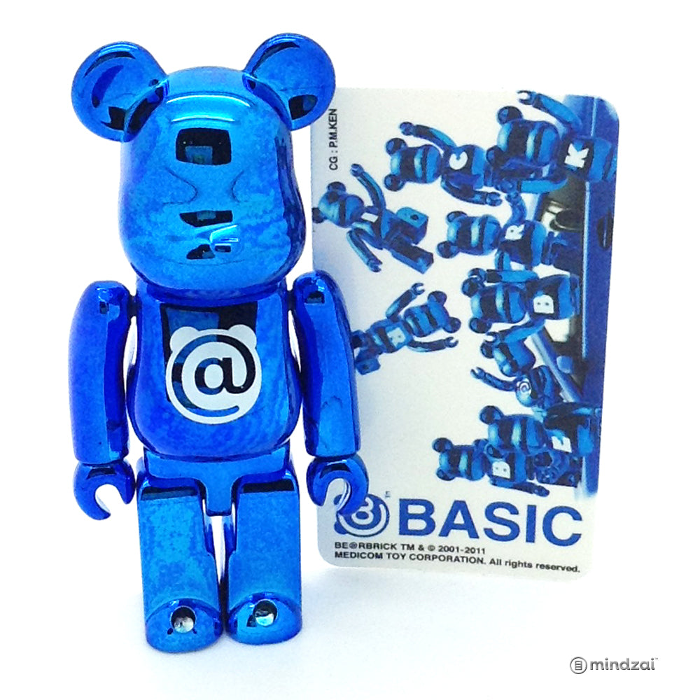 Bearbrick Series 23 - Basic Letter @ (Metallic Blue)