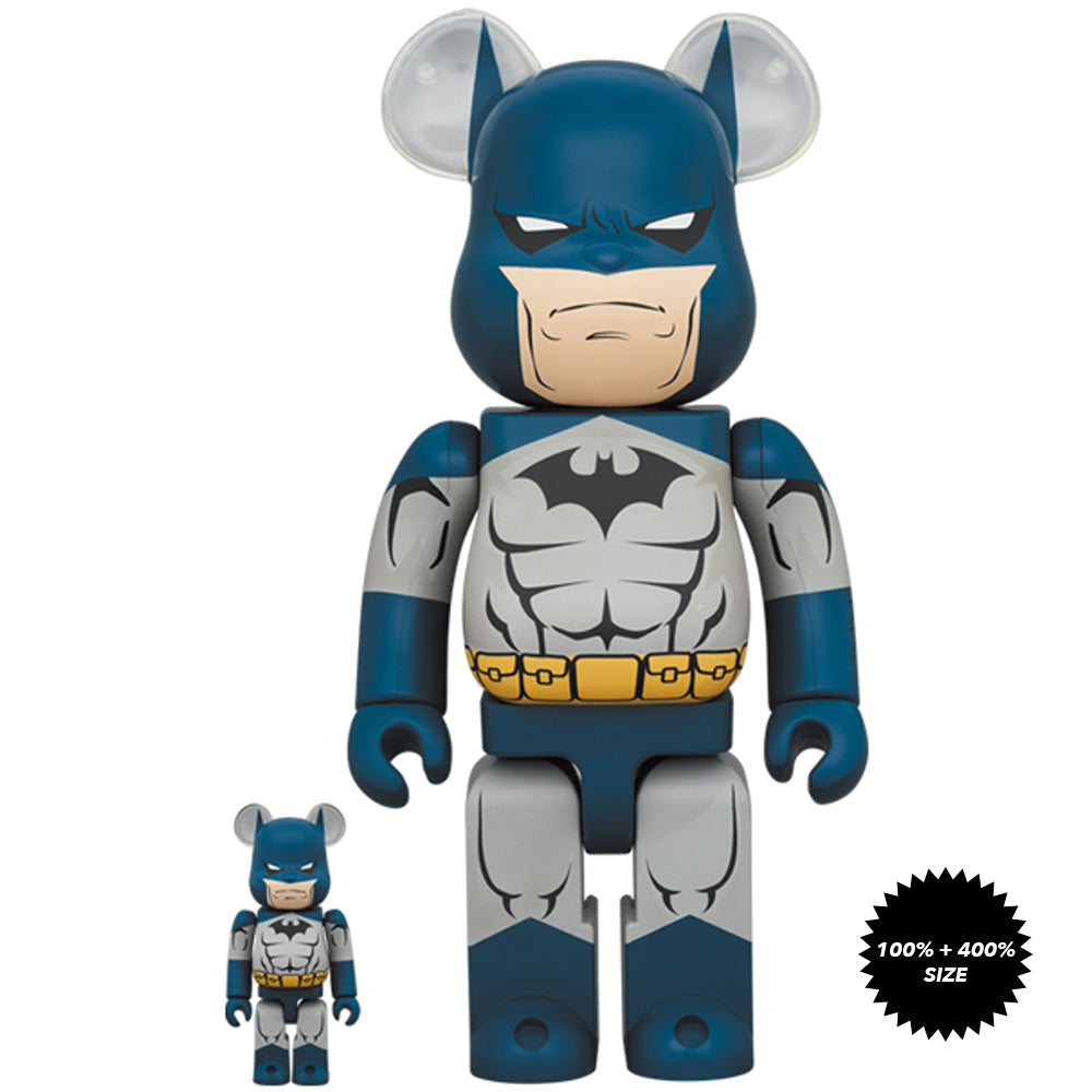 Batman (Batman: Hush Ver.) 100% + 400% Bearbrick Set by Medicom Toy