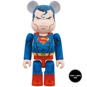 Superman (Batman: Hush Ver.) 100% + 400% Bearbrick Set by Medicom