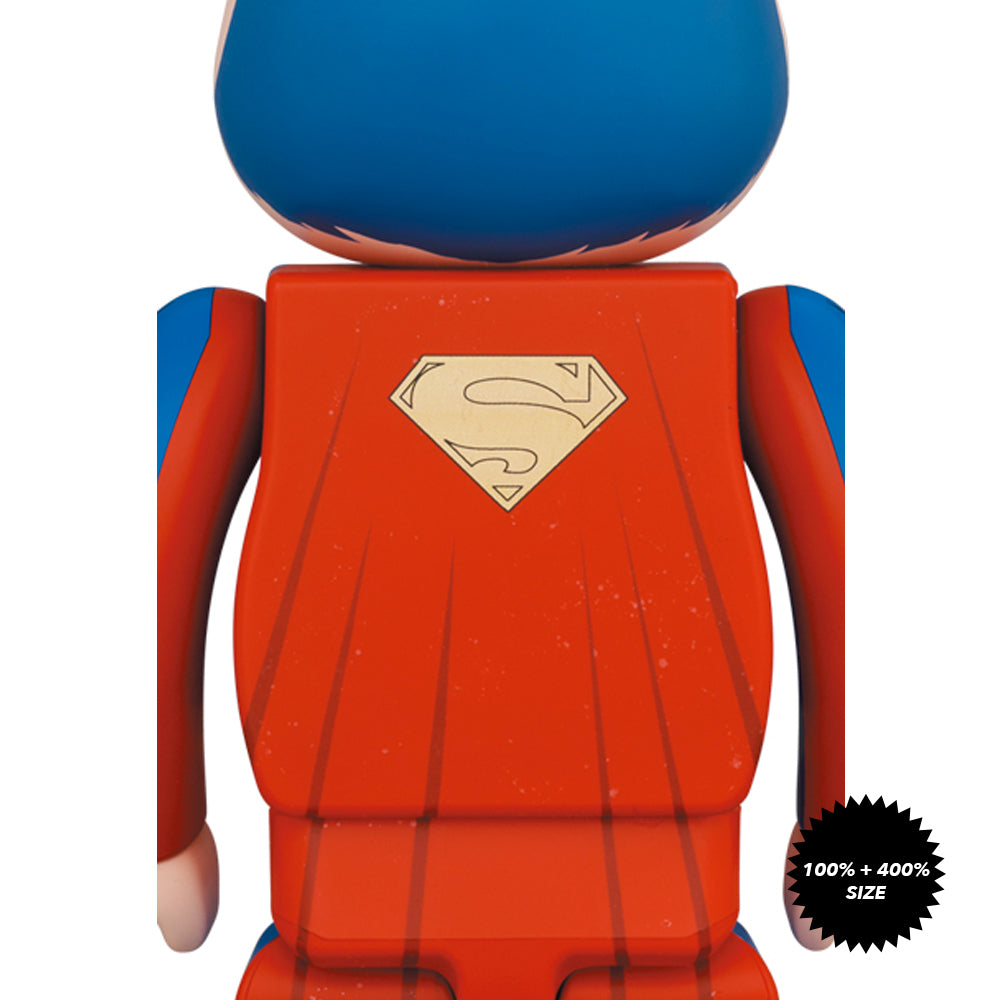 Superman (Batman: Hush Ver.) 100% + 400% Bearbrick Set by Medicom