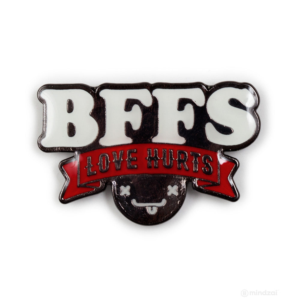 BFFS Logo Enamel Pin by Kidrobot x Travis Cain - Pre-order - Mindzai  - 1